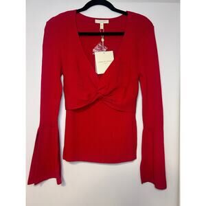 Adrienne Landau Quartz Collection Red Top. NWT. Size Large